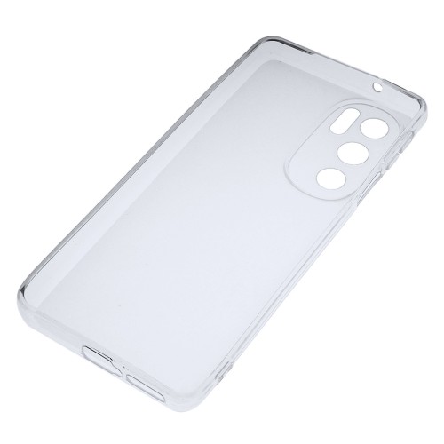 Силиконовый матовый полупрозрачный чехол для Motorola Edge 30 Pro, цвет Белый