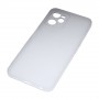 Силиконовый матовый полупрозрачный чехол для Realme C35, цвет Белый