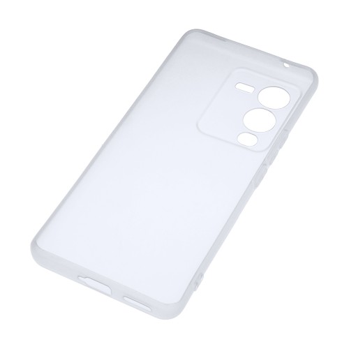 Силиконовый матовый полупрозрачный чехол для Vivo V25 Pro, цвет Белый