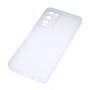 Силиконовый матовый полупрозрачный чехол для Tecno Camon 18, цвет Белый