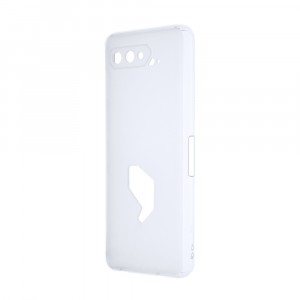 Силиконовый матовый полупрозрачный чехол для ASUS ROG Phone 5 Белый