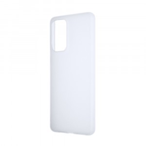 Силиконовый матовый полупрозрачный чехол для Samsung Galaxy A73 5G Белый