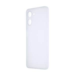 Силиконовый матовый полупрозрачный чехол для Realme 10 Pro Белый