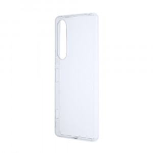 Силиконовый матовый полупрозрачный чехол для Sony Xperia 1 V Белый