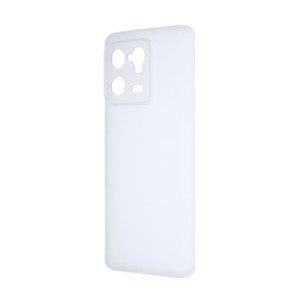Силиконовый матовый полупрозрачный чехол для Xiaomi 13 Pro Белый