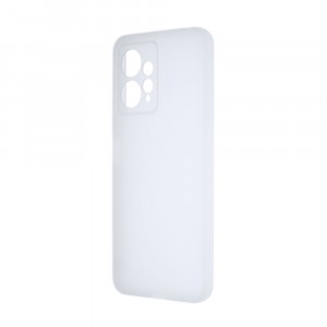 Силиконовый матовый полупрозрачный чехол для Xiaomi RedMi Note 12 Белый