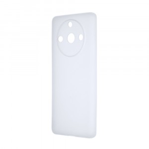 Силиконовый матовый полупрозрачный чехол для Realme 11 Pro Белый