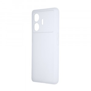 Силиконовый матовый полупрозрачный чехол для Realme GT Neo 5 SE Белый