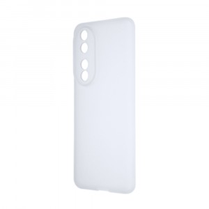 Силиконовый матовый полупрозрачный чехол для Huawei Honor 90 Белый