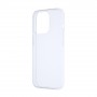Силиконовый матовый полупрозрачный чехол для Iphone 15 Pro, цвет Белый