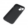 Силиконовый матовый непрозрачный чехол для Iphone 15, цвет Черный