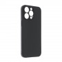 Силиконовый матовый непрозрачный чехол для Iphone 15 Pro Max, цвет Черный