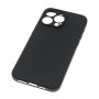 Силиконовый матовый непрозрачный чехол для Iphone 15 Pro Max, цвет Черный