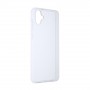 Силиконовый матовый полупрозрачный чехол для Samsung Galaxy A05, цвет Белый