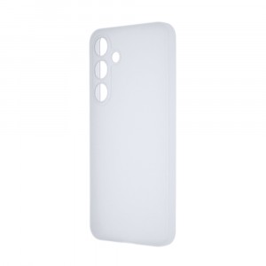 Силиконовый матовый полупрозрачный чехол для Samsung Galaxy S24 Plus Белый