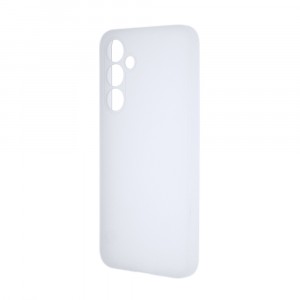 Силиконовый матовый полупрозрачный чехол для Samsung Galaxy A35 Белый