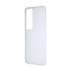 Силиконовый матовый полупрозрачный чехол для Huawei P60/P60 Pro Белый