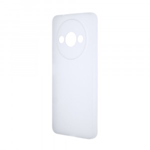 Силиконовый матовый полупрозрачный чехол для Xiaomi RedMi A3 Белый
