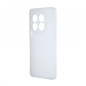 Силиконовый матовый полупрозрачный чехол для Tecno Camon 30 Premier 5G Белый