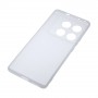 Силиконовый матовый полупрозрачный чехол для Infinix Note 40 Pro 4G, цвет Белый