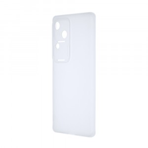 Силиконовый матовый полупрозрачный чехол для Vivo V30 5G/S18 Белый