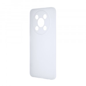 Силиконовый матовый полупрозрачный чехол для Itel RS4 Белый